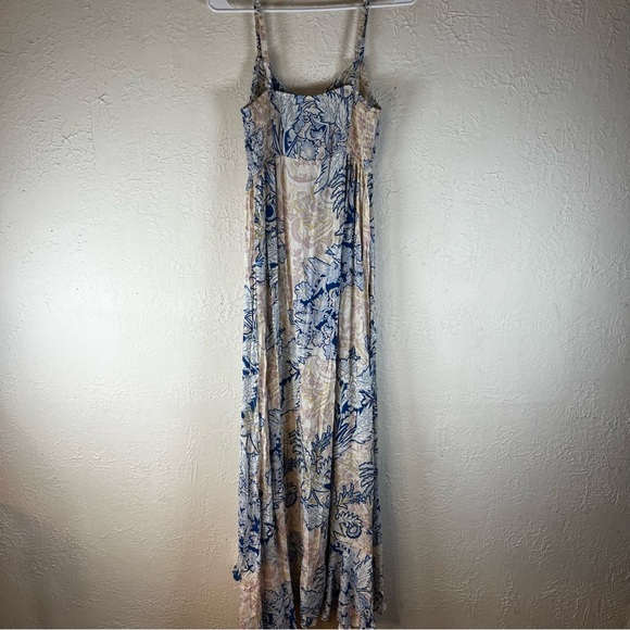 Free People Forever Yours Slip Maxi Dress in Blue Floral - Picture 9 of 15